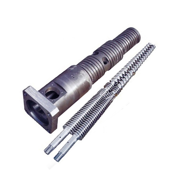 Conical twin screw
