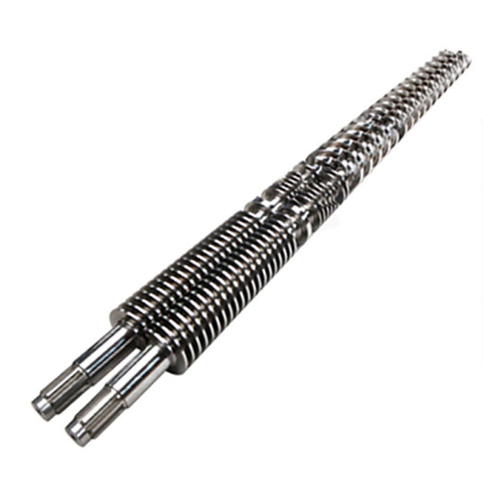 Conical twin screw