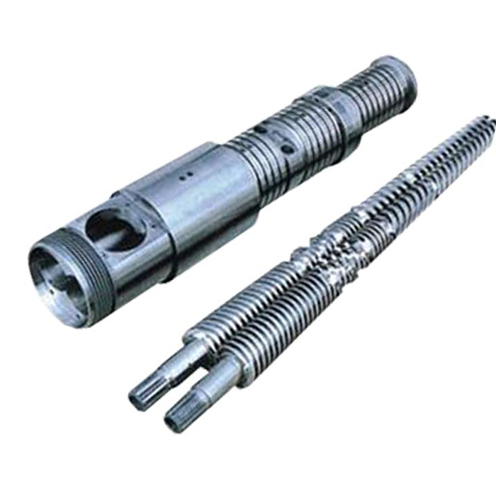 Conical twin screw