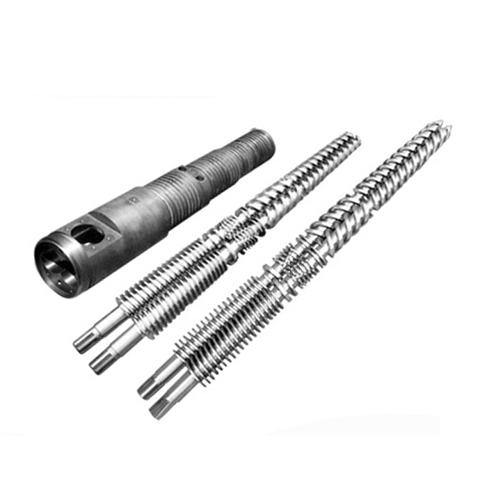 Conical twin screw
